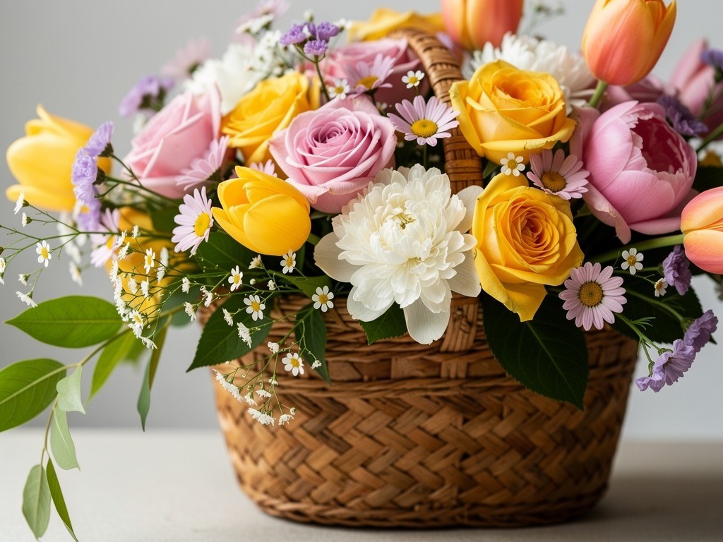 Mixed Flower Basket